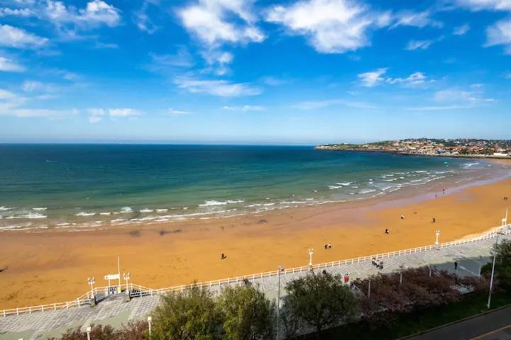 Apartamento Ezcurdia 22 Playa De San Lorenzo Primera Linea Gijón Exterior foto